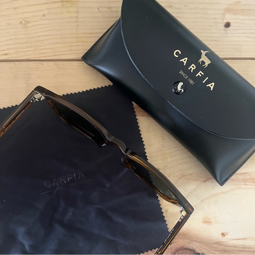 Carfia Brown Sunglasses with Case